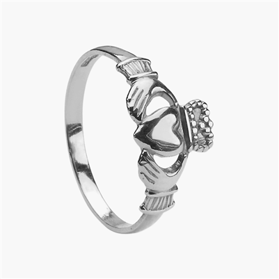 NOT IN STOCK - Sterling Silver Baby Claddagh Ring 6.7mm